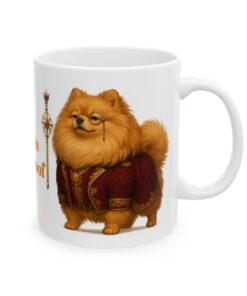 Baron von Floof Mug | Pomeranian Aristocrat Coffee Cup
