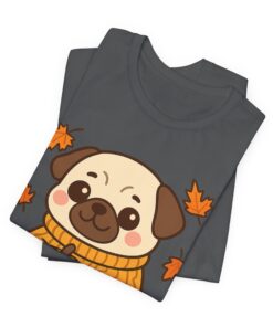 Pumpkin Patch Pug Unisex Heavy Cotton T-Shirt | Pug Tee - Image 28