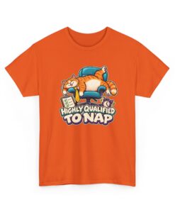 Orange Tabby Cat T-Shirt | Highly Qualified to Nap - Image 22