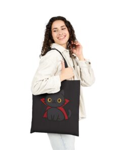 Count Purrcula Cotton Canvas Tote Bag | Count Purrcula Tote - Image 6
