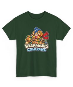 Holiday Golden Retriever T-Shirt | Warm Wishes Cold Paws - Image 22