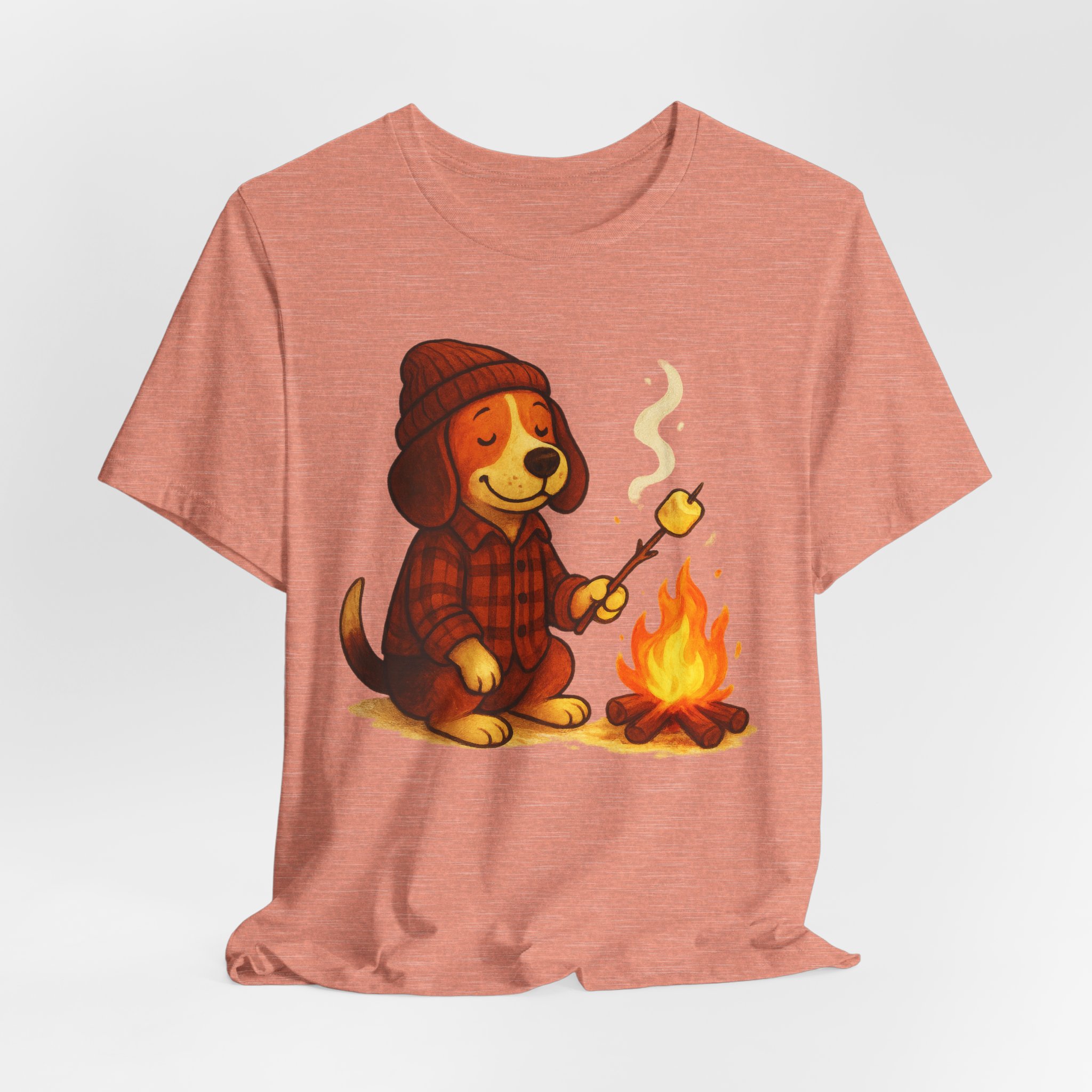 Baxter the Bonfire Beagle Unisex Jersey T-Shirt | Beagle Tee - Image 5