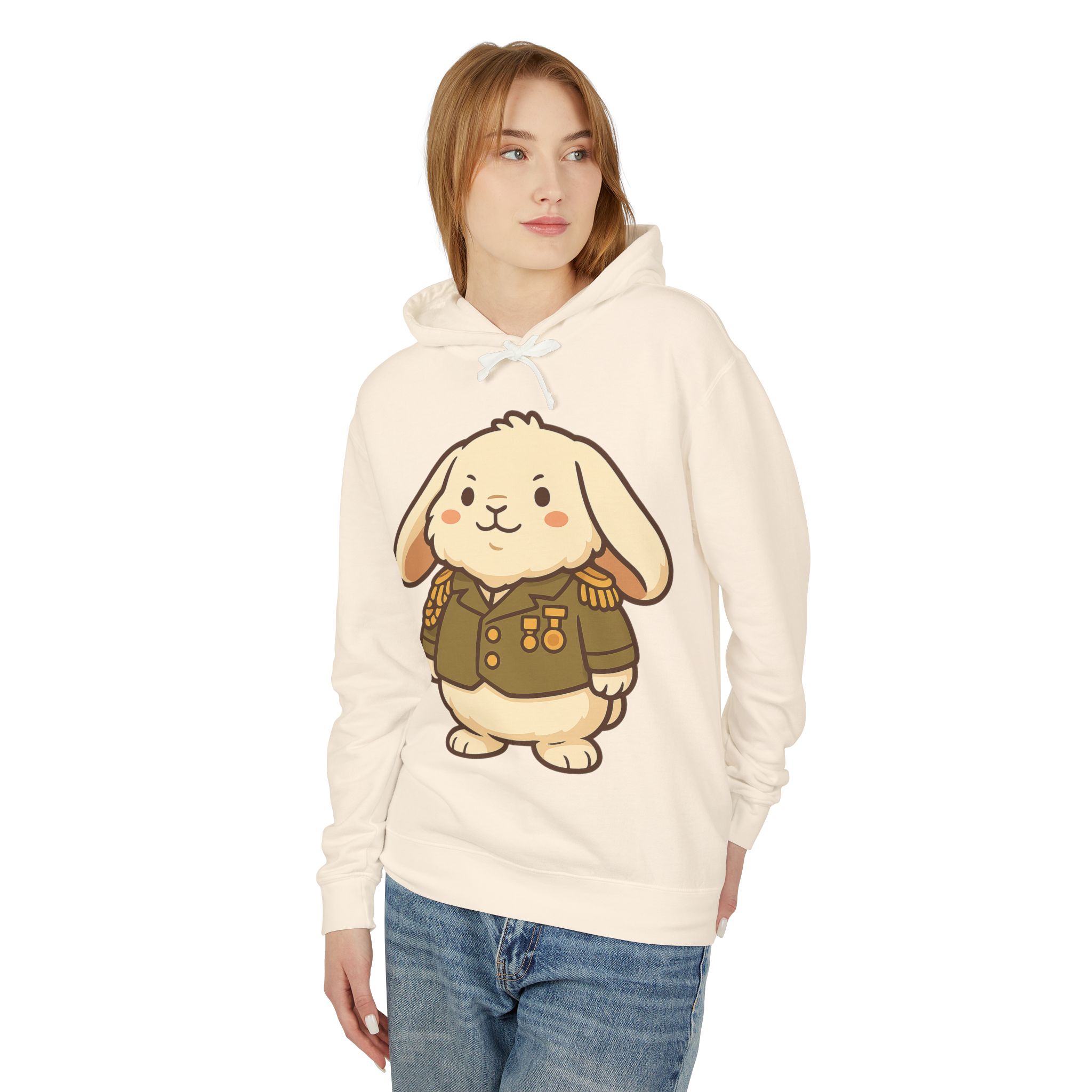 General Floofington Lightweight Pullover Hoodie | General Floofington Hoodie - Image 7