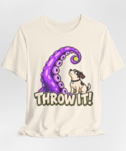 THROW IT! Dog & Tentacle Graphic T-Shirt - Image 19