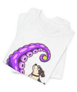 THROW IT! Dog & Tentacle Graphic T-Shirt - Image 4