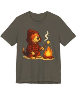 Baxter the Bonfire Beagle Unisex Jersey T-Shirt | Beagle Tee - Image 18