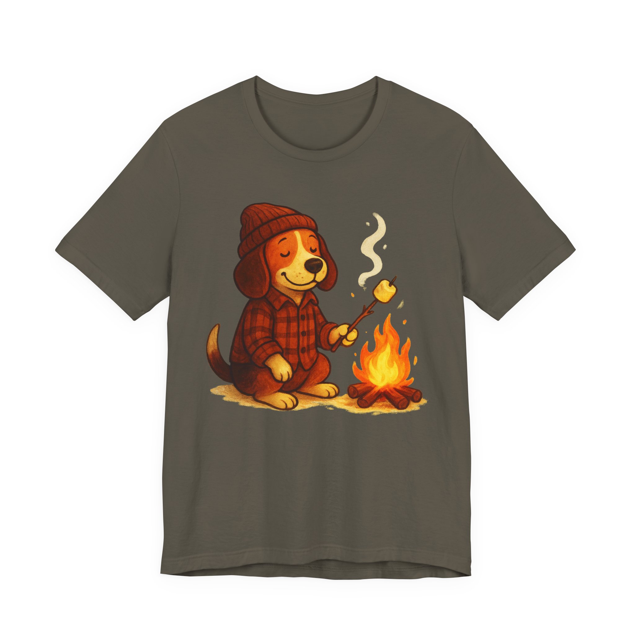 Baxter the Bonfire Beagle Unisex Jersey T-Shirt | Beagle Tee - Image 18