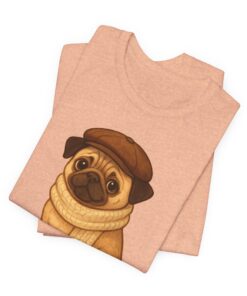 Sir Reginald Pugsley Unisex Heavy Cotton T-Shirt | Pugsley Tee - Image 45