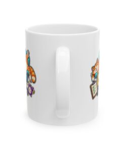 Orange Tabby Cat Ceramic Mug | Highly Qualified to Nap (11oz, 15oz) - Image 3