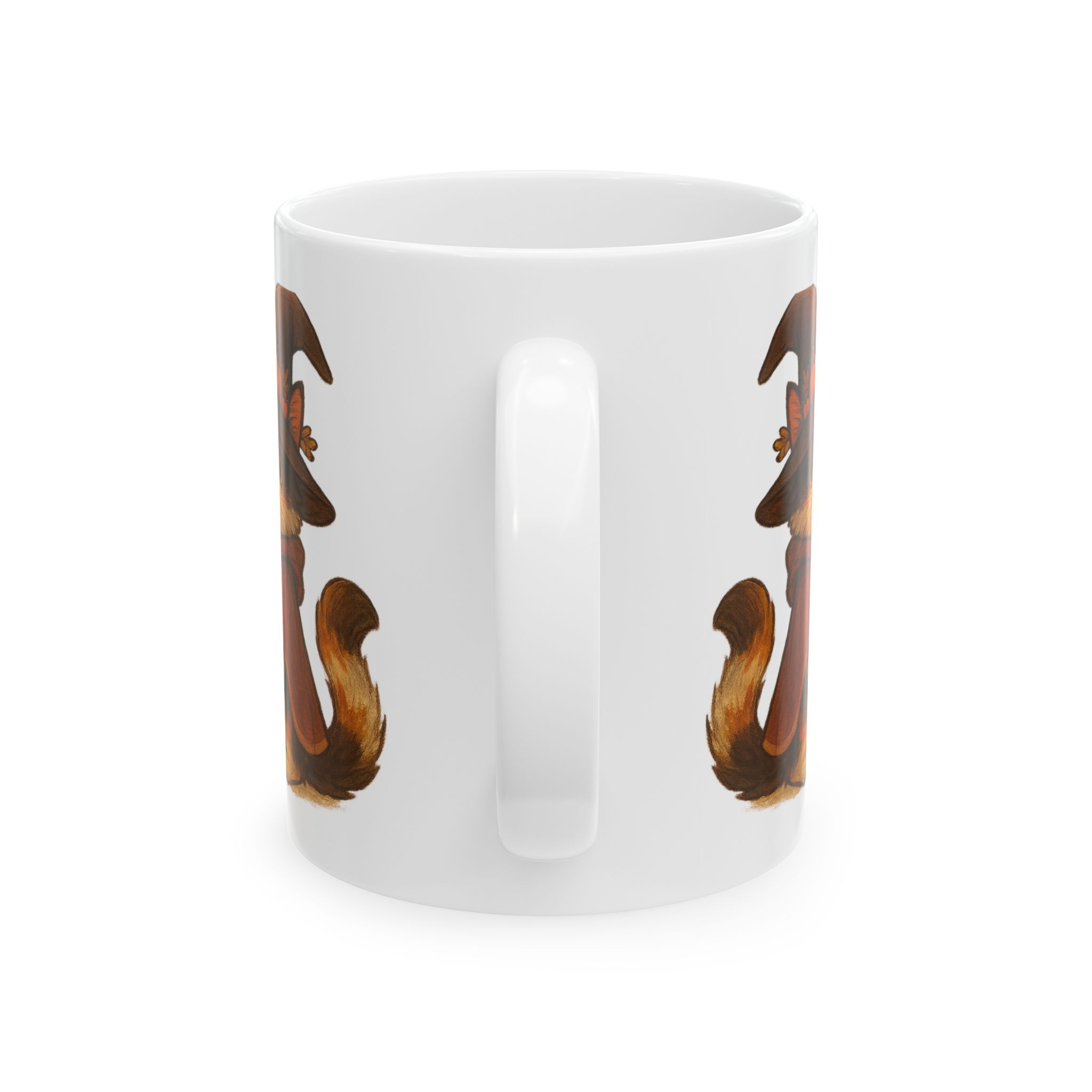 Willow the Harvest Witch Ceramic Mug | Harvest Witch Cat Mug - Image 3