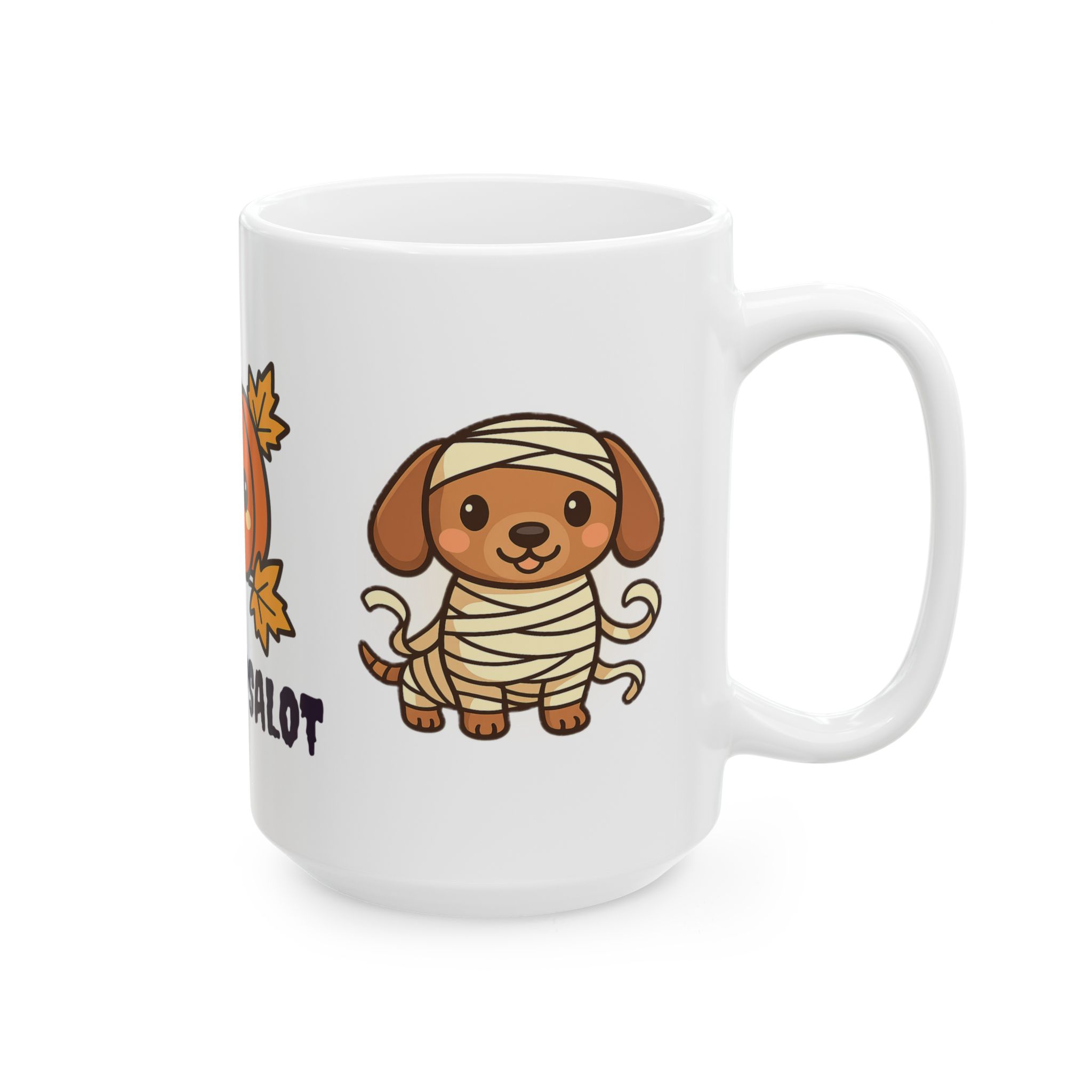 Sir Wrapsalot Ceramic Mug | Mummy Dachshund Halloween Mug - Image 8