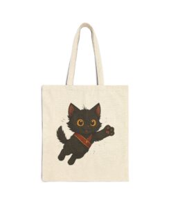 Baroness Pounce Cotton Canvas Tote Bag | Baroness Pounce Tote - Image 6