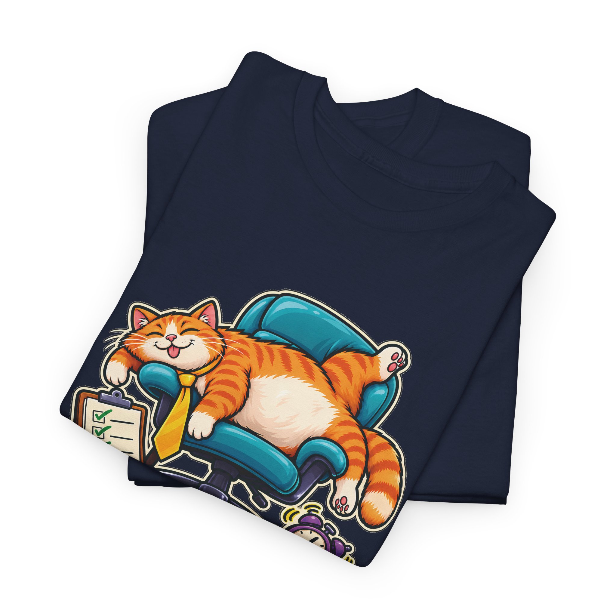 Orange Tabby Cat T-Shirt | Highly Qualified to Nap - Image 12