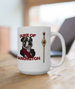 Duke of Barkington Ceramic Mug | Royal Dog Portrait Coffee Cup (11oz/15oz)